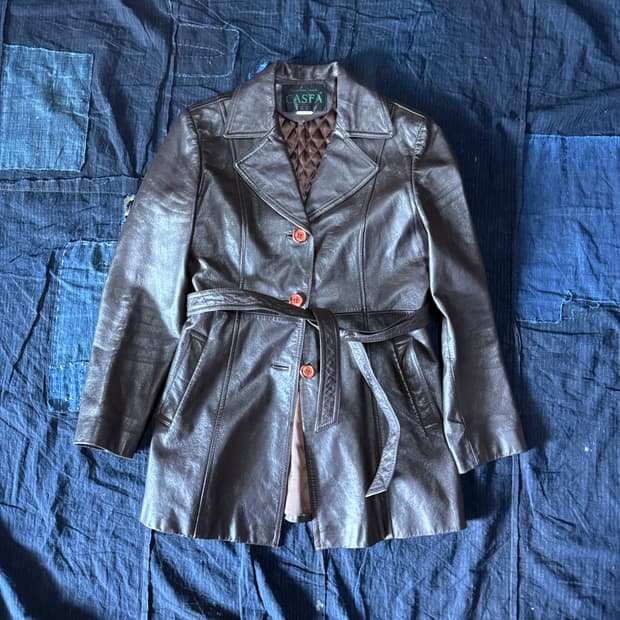 CASFA 카우하이드 벨티드 자켓 55-66