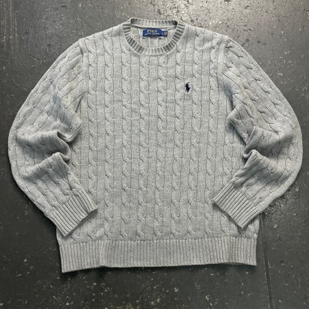 100 폴로 꽈배기 니트