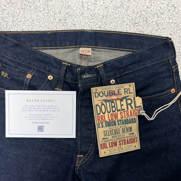 RRL 로우스트레이트 셀비지 진