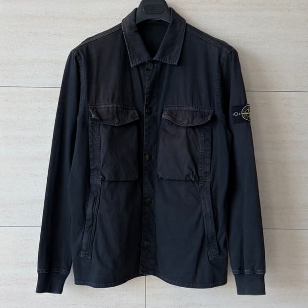 스톤아일랜드 가먼트다이드 올드이펙트 오버셔츠