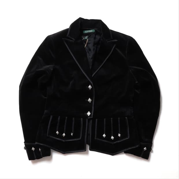 랄프 로렌 Ralph Lauren Velvet Western Blazer