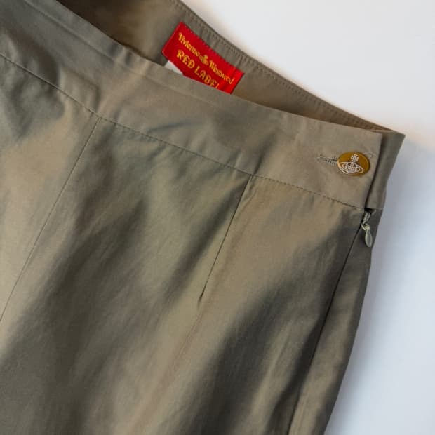 비비안 웨스트우드 레드 라벨 코튼 팬츠 