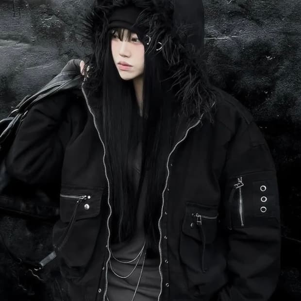 세인트페인 SP 퍼 트리밍 코튼 자켁