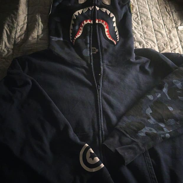 베이프 청계 샤크후드집업