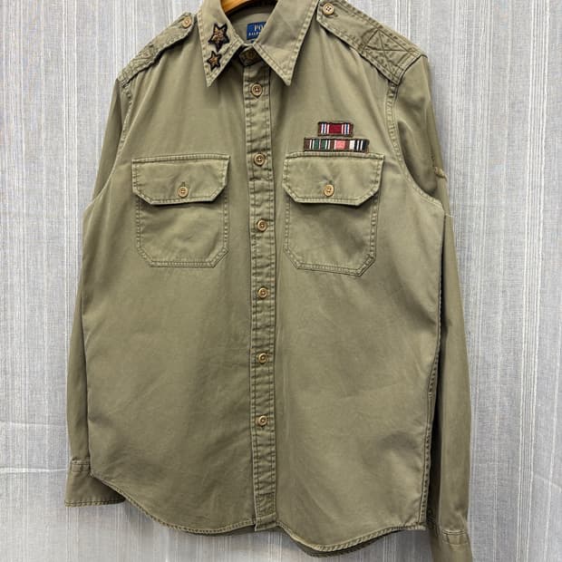 Polo 폴로 랄프로렌 밀리터리 패치 워크 셔츠