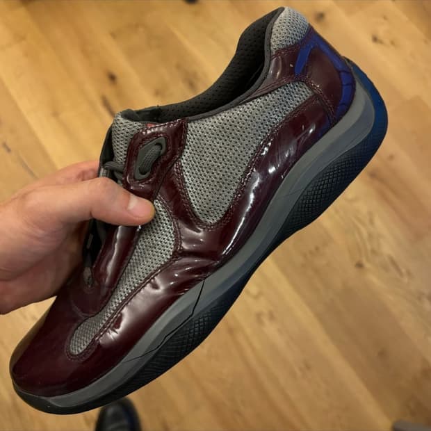 프라다 아메리카컵 유광레드