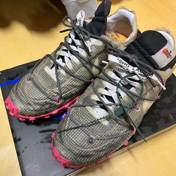 나이키 오프화이트 와플 래이서