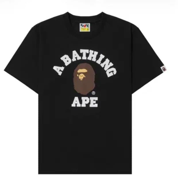 베이프 컬리지 반팔 새상품