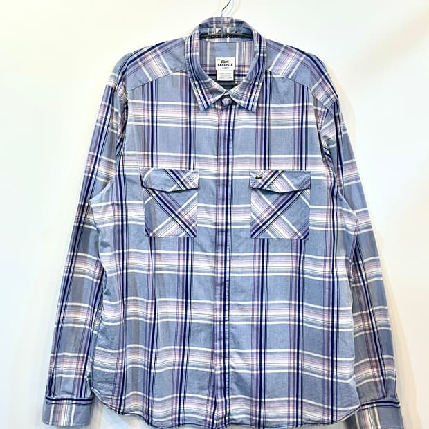 라코스테  체크셔츠