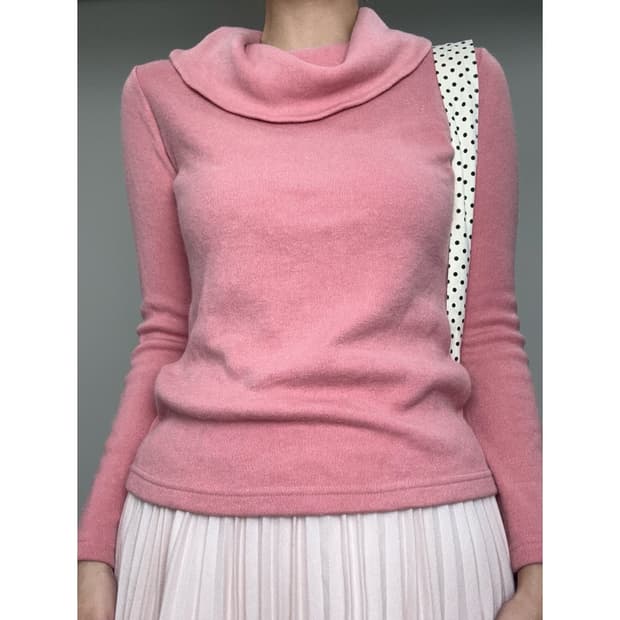 빈티지 핑크 롱슬리브 이너