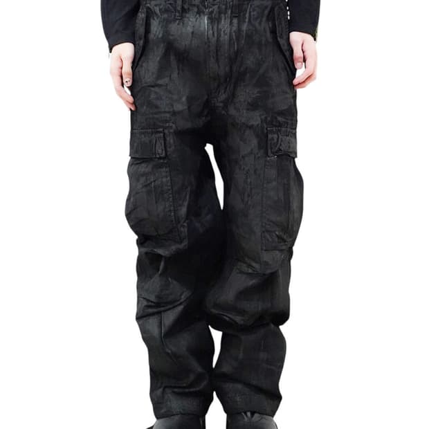 P.L.N. THE CLASSIC CARGO PANTS - BLACK