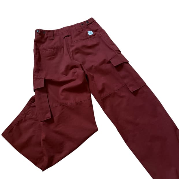 해칭룸 VTG Star Fatigue Pants Washed Red
