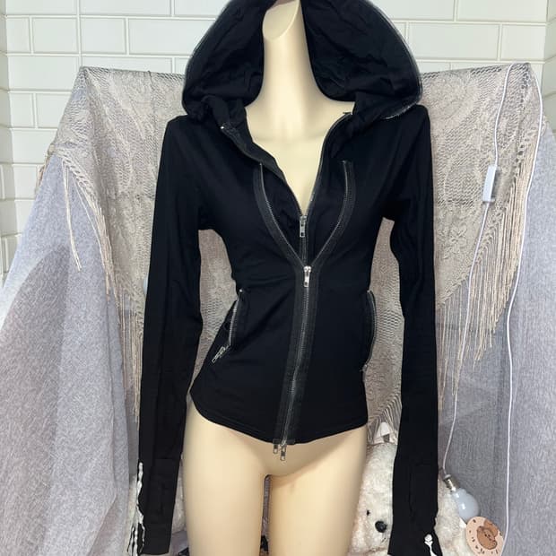 스컬 갸루 펑크 고딕 고스 해골 후드집업