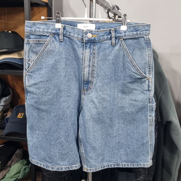 카펜터 데님 하프팬츠 (던스트제품) 34사이즈