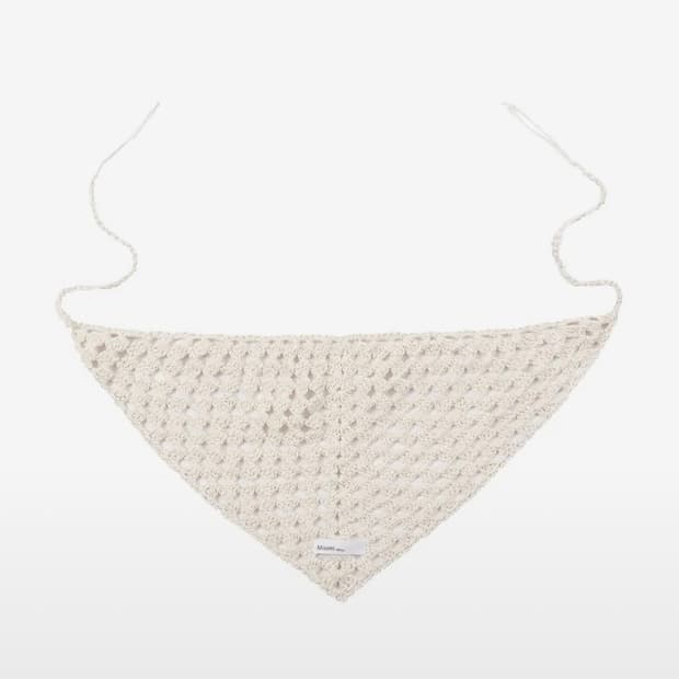 미세키서울 니트 반다나 아이보리