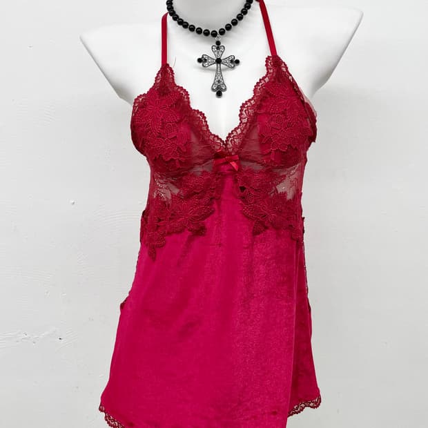 레드 레이스 벨벳 슬립