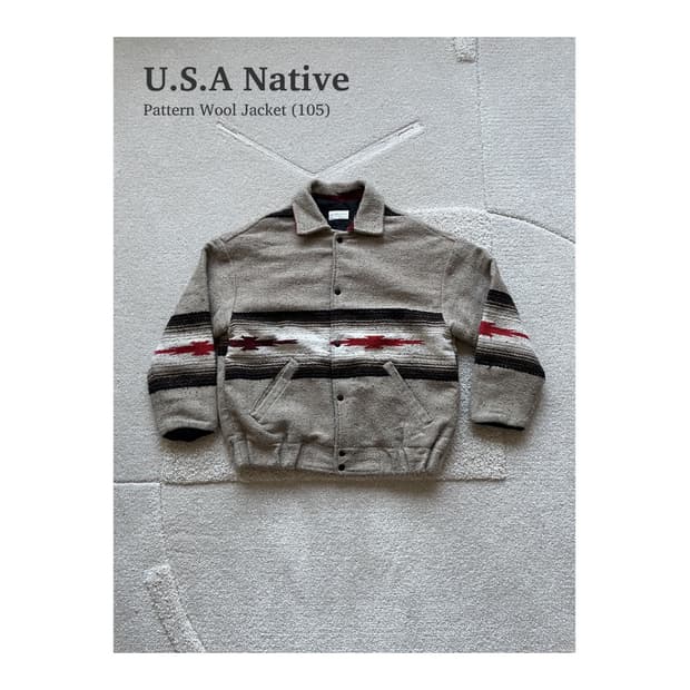 나바호 패턴 보로 울 자켓 (103-105)