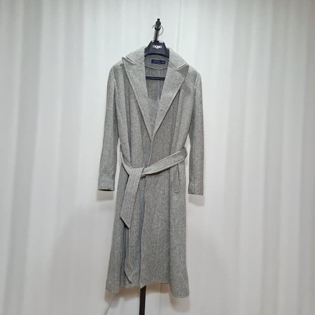 (여성) 폴로랄프로렌 헤링본 벨티드 울 100% 랩 코트 B534