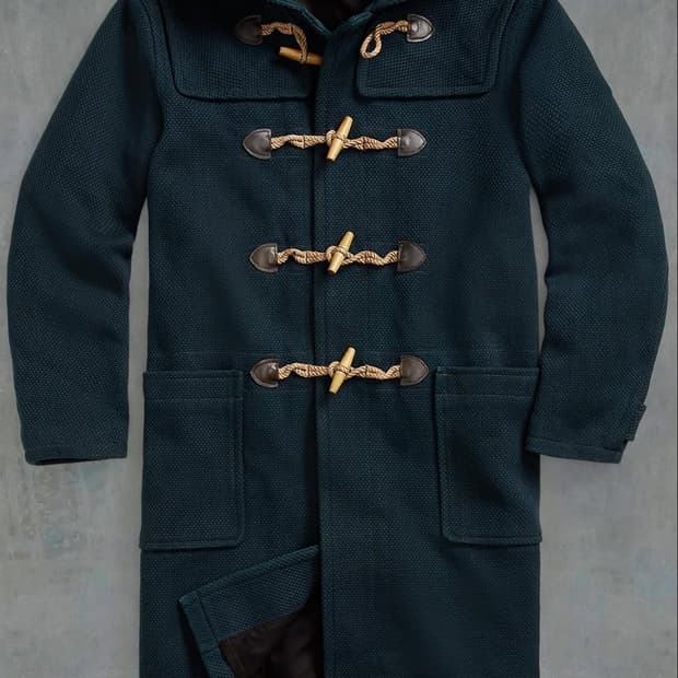 XL) rrl 리미티드에디션 인디고 다잉 켄도 원단 더플코트 팝니다.