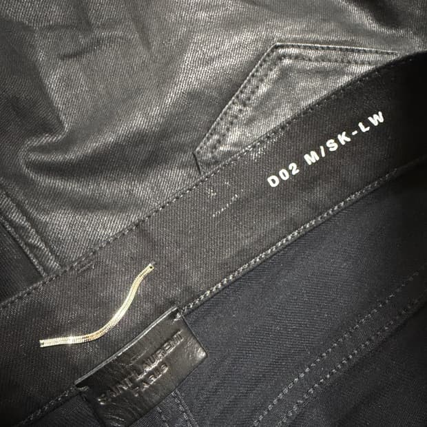 Saint Laurent Paris D02 Coated Denim Ant
