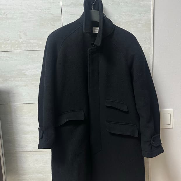 8division 자체 제작 울 알파카 롱 코트