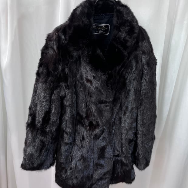 Real mink fur coat