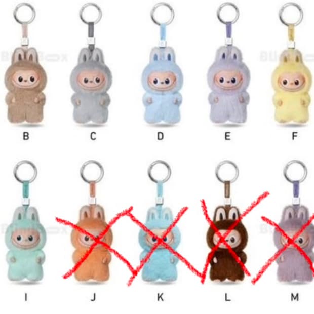 미니 라부부 키링 내마음속 비밀번호 A-M