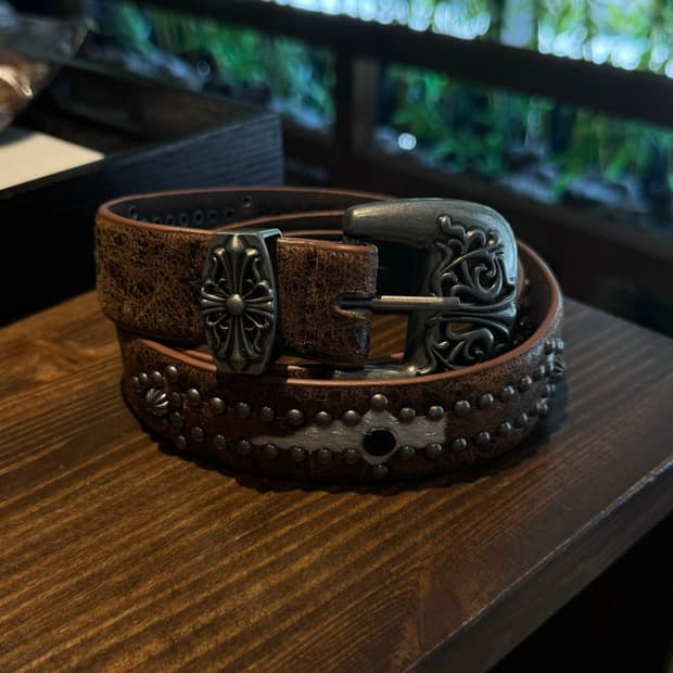 빈티지 웨스턴 호피 벨트 새상품