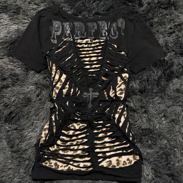 모터사이클 프린팅 거미줄 등판 y2k 반팔 티셔츠