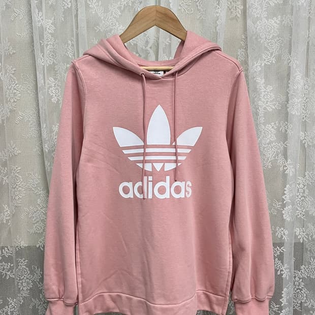 S) 아디다스 여성 후드 티셔츠 핑크