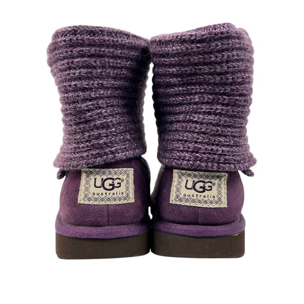 00s ugg 어그 클래식 카디 니트 부츠 퍼플
