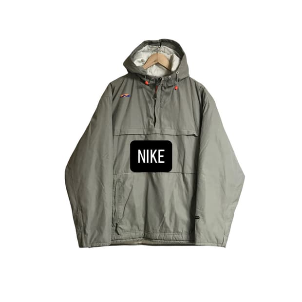 나이키 00s 누빔 유니크로고 아노락패딩점퍼