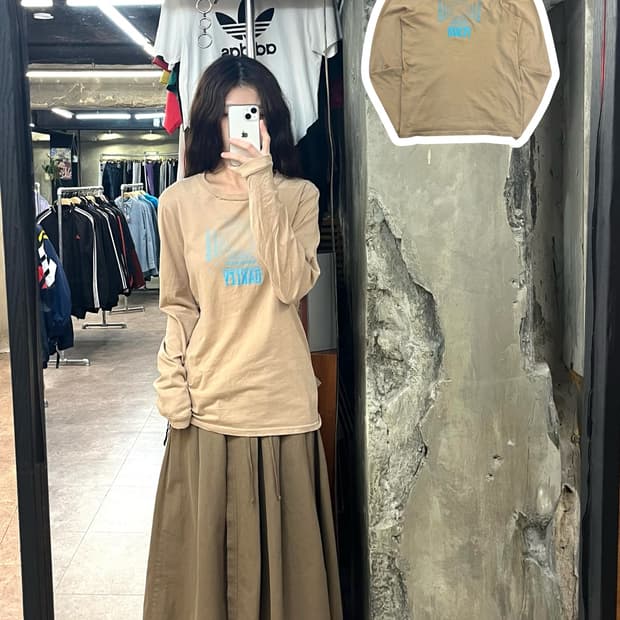 오클리 롱슬리브리스 긴팔티 베이지 S #csz2567