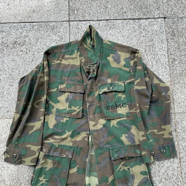 미군 erdl 오리지널 정글퍼티그 자켓 s