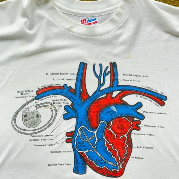 90s VINTAGE HEART T-SHIRTS