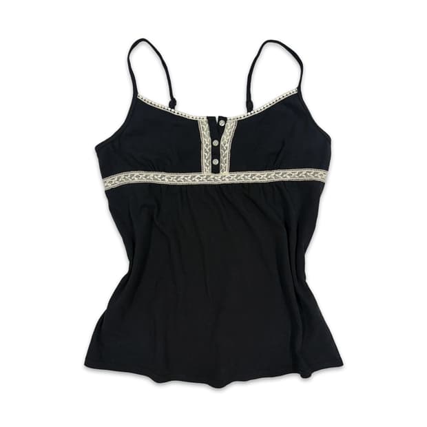 빈티지 블랙 레이스 모리 슬리브리스