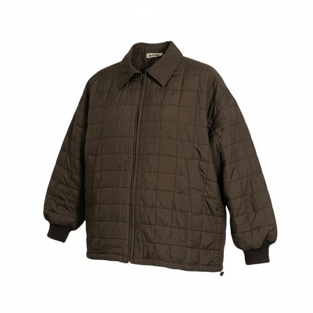 엣더베이글 퀄팅 점퍼