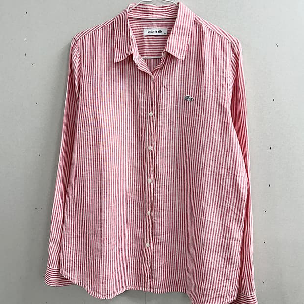 라코스테 린넨100% 셔츠 L 