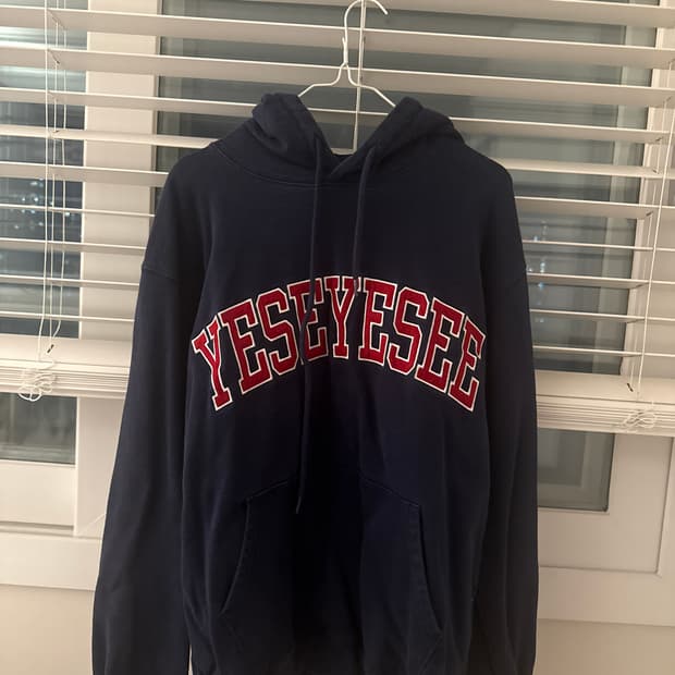 예스아이씨 아치 로고 후드티