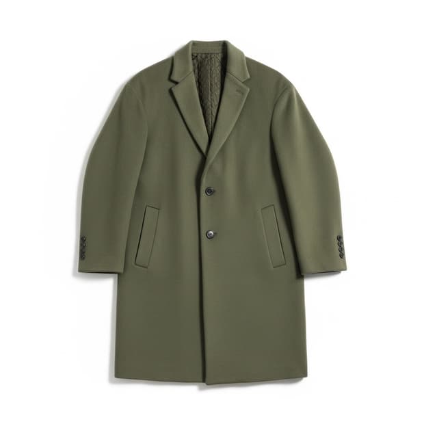 T.I FOR MAN 올리브 그린 남성 코트