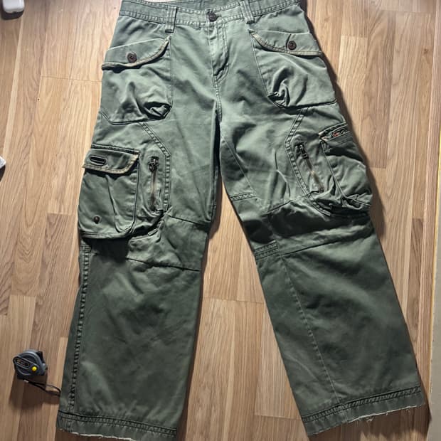 빈티지 카고 포켓 팬츠
