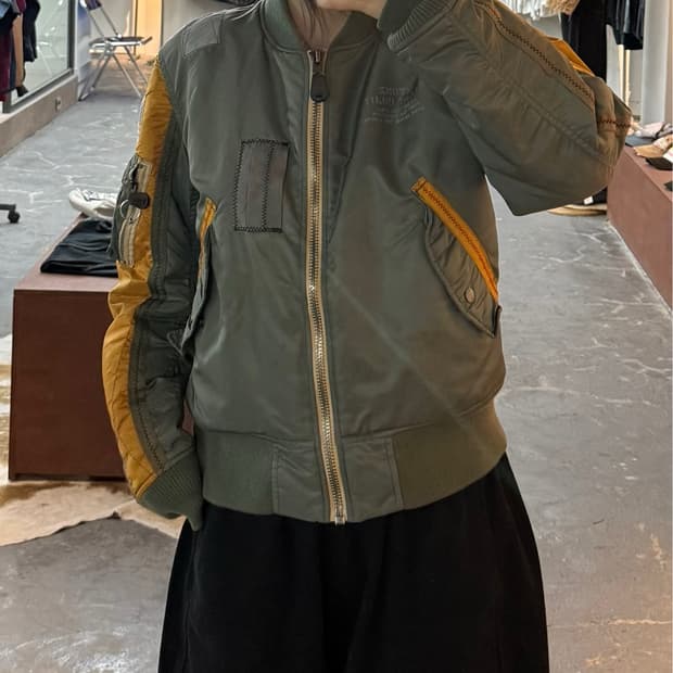 엑스톤즈 MA-1 카키 항공점퍼 H2968