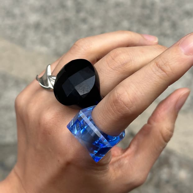Vintage Glass Ring🧿