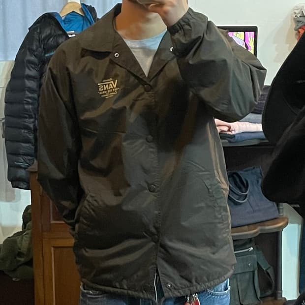 반스 코치 자켓 다크 브라운 M