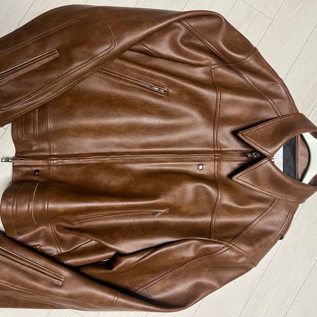 알렌느 페이크 레더 레이싱 자켓 2사이즈