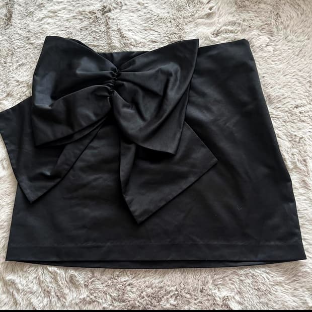 H&M 빈티지 왕리본 스커트 플레어치마 그런지 히메갸루 y2k 캐캐체