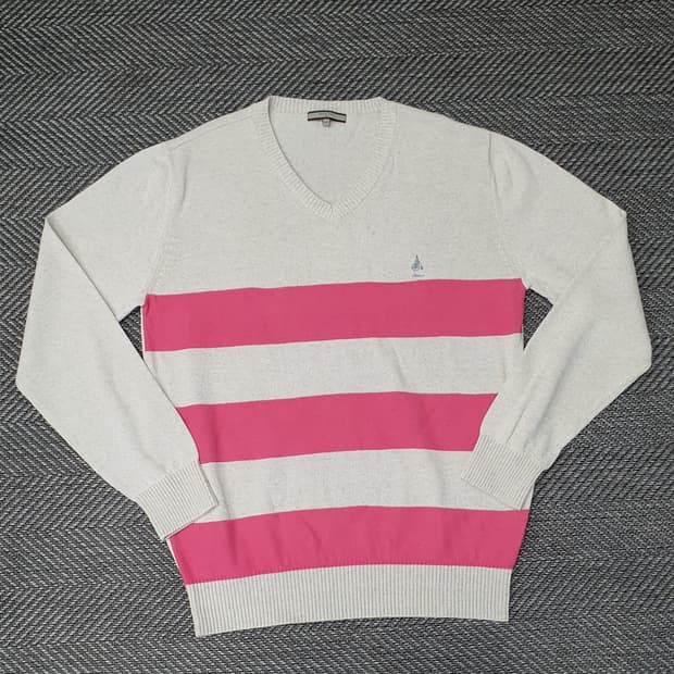 빈폴 브이넥 얇은 니트 남자105~110