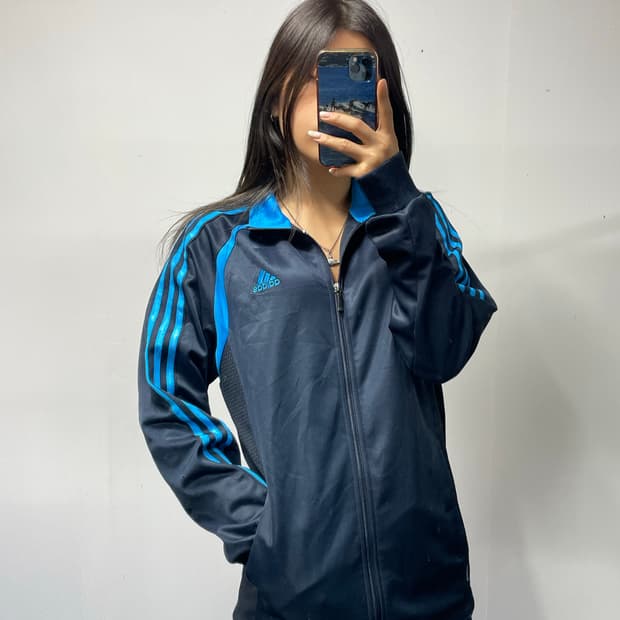아디다스 블루 트랙 져지 L 