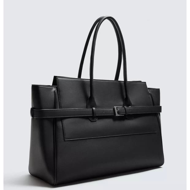 자라 (ZARA) 벨트 핸드백 토트백 블랙 (현재 전국품절)