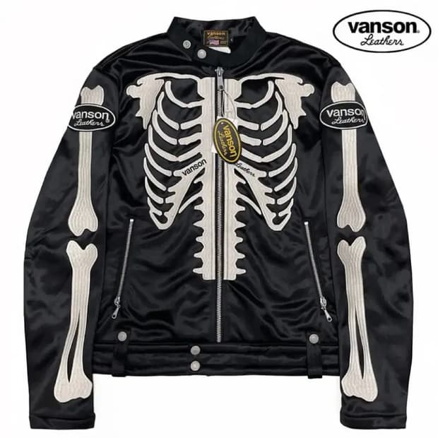 벤슨 레더 본 라이더 자켓